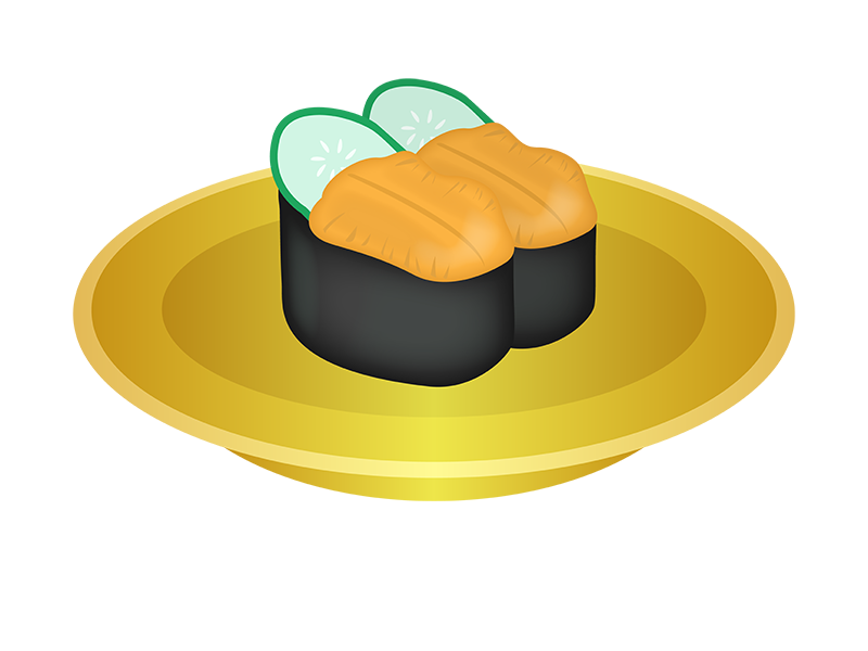 フリーイラスト12種類の握り寿司のセットでアハ体験GAHAG著作権フリー写真・イラスト素材集 - GAHAG著作権フリー写真・ イラスト素材集