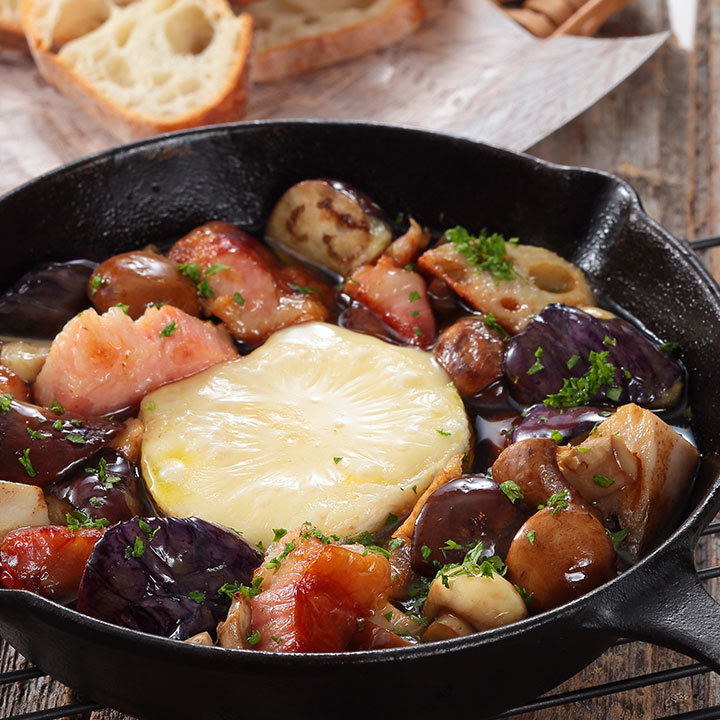 カマンベールチーズのベーコン包み