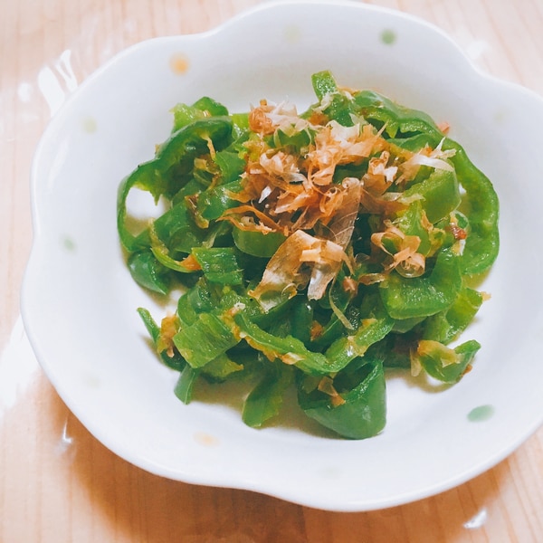 ピーマンのおかか醤油