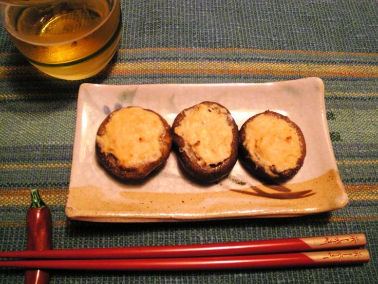 しいたけと白ねぎの焼きマリネ