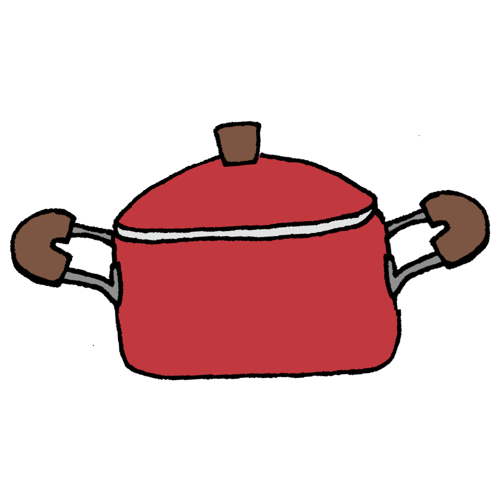 土鍋に入った、おでんの無料イラストイラストセンタ
