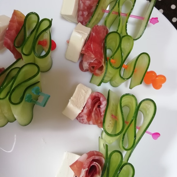 簡単な生ハムのクリームチーズ巻きレシピ