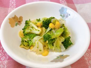 保育園給食レシピ☆残り物野菜の温サラダ