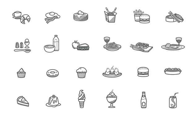 食品アイコンのイラスト素材・ベクター Image 15389890