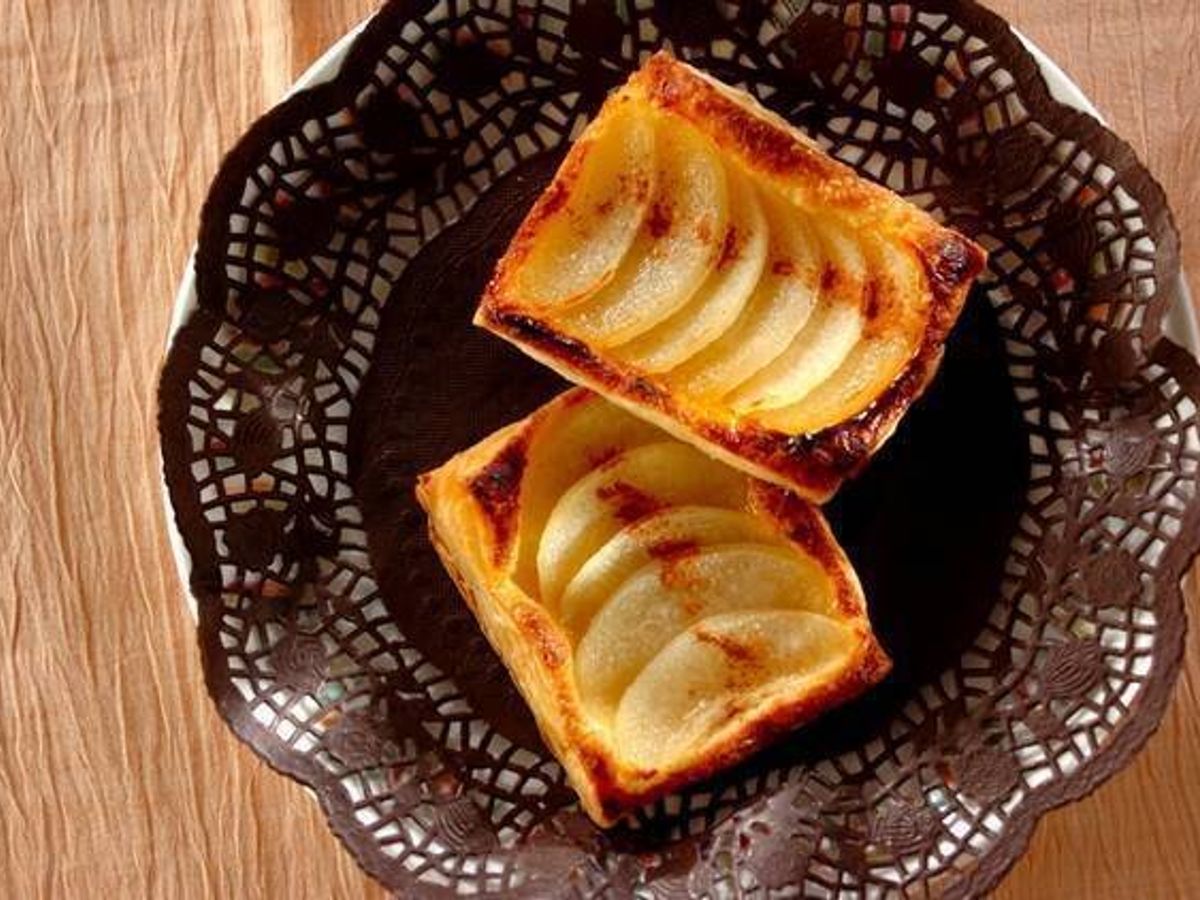 果実感たっぷり♪ 梨のレアチーズケーキ