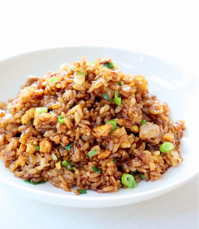 黒チャーハン作成@自宅: びーぽん食べある記