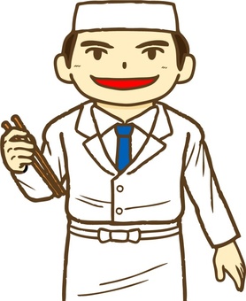 寿司店の和食職人