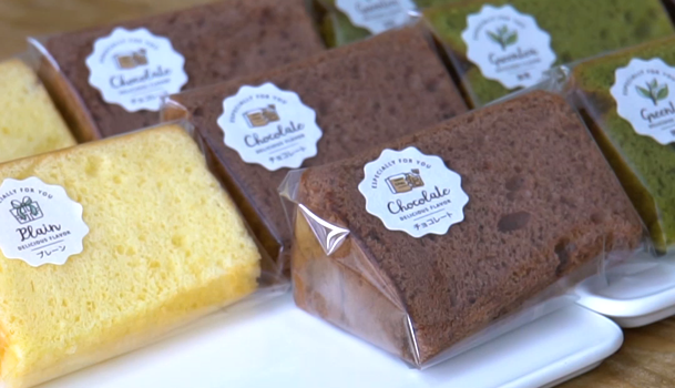 シフォンケーキのラッピングラッピングcotta＊コッタ