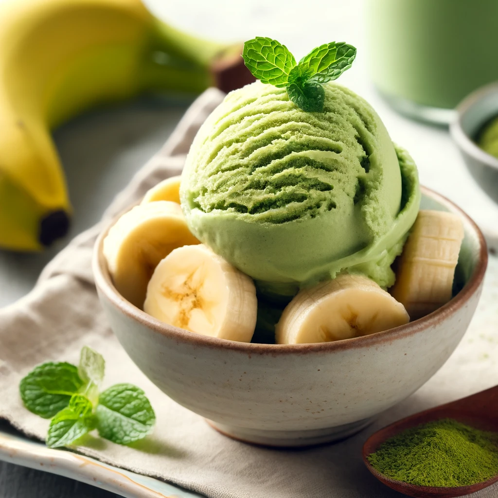 たっぷりバナナと抹茶のパウンドケーキ