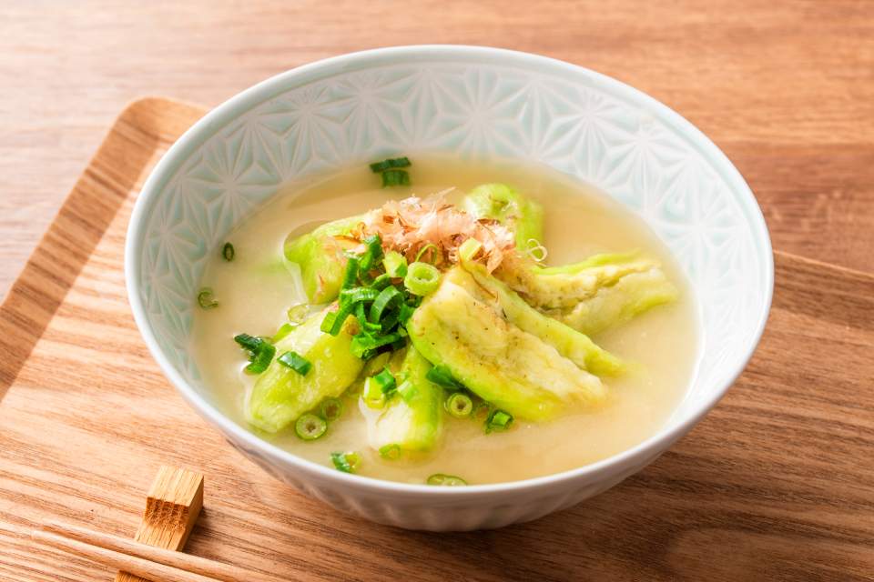 揚げ茄子入り★簡単5品目のお味噌汁