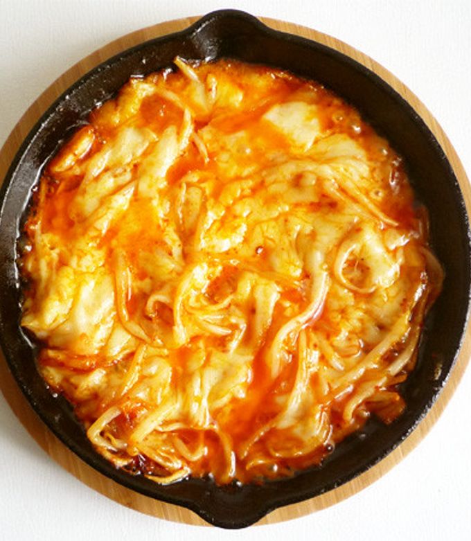 レンジで簡単おつまみ キムチーズポテト