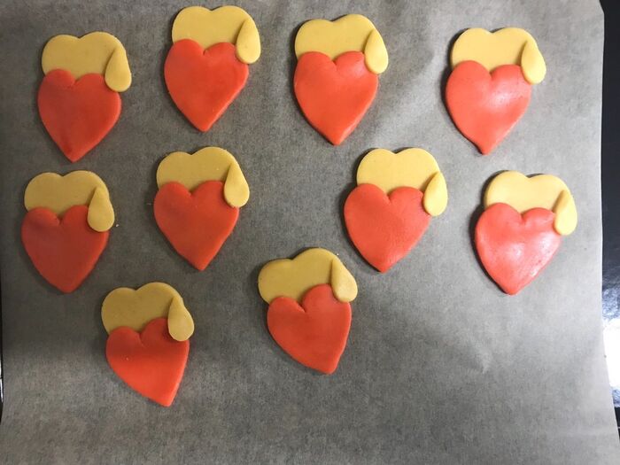セリアのハート型で簡単可愛い♡スヌーピークッキー♡