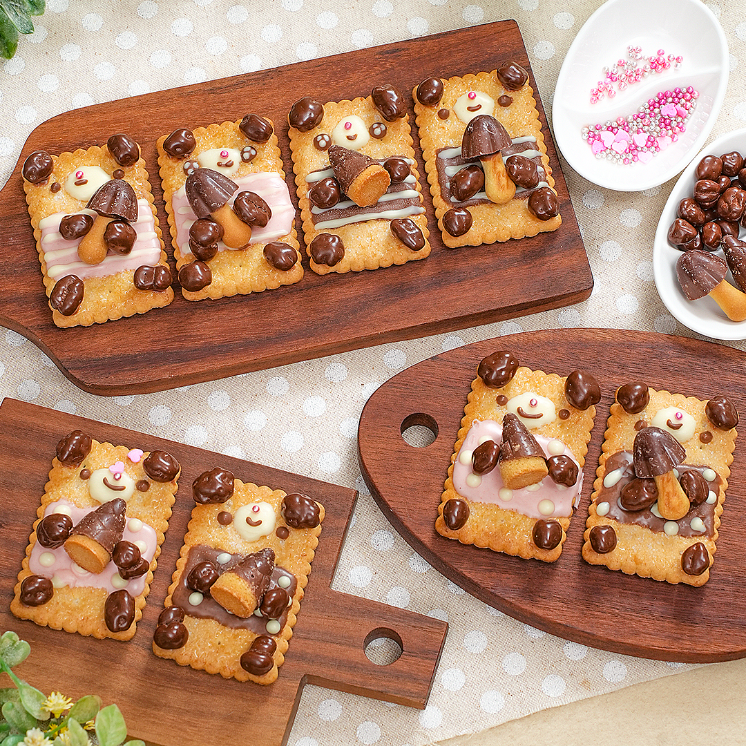 子供と手作りバレンタイン♡市販のお菓子アレンジレシピ 簡単可愛い！バームクーヘンポップの作り方 切ってデコってスティックに刺すだけ♡雪見日和