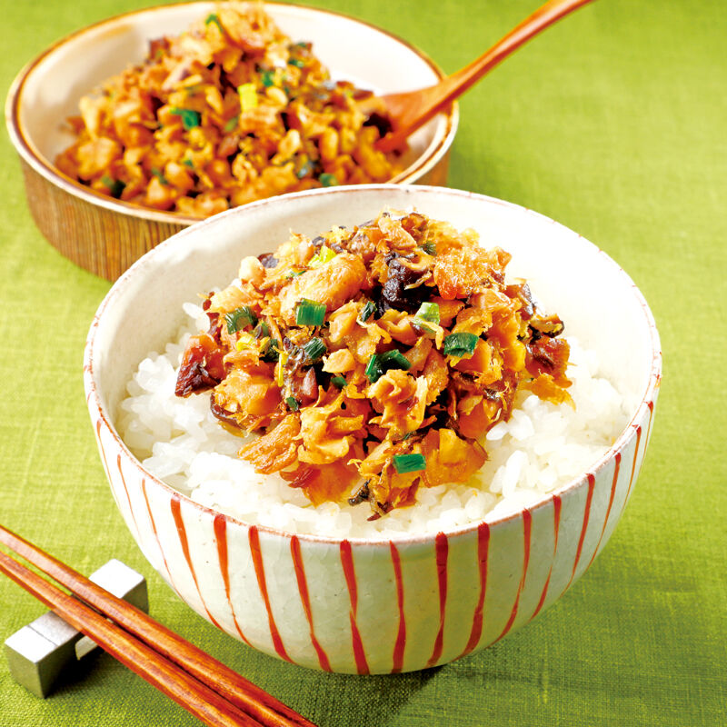 簡単作り置き♫さば缶で甘辛ソフトふりかけ