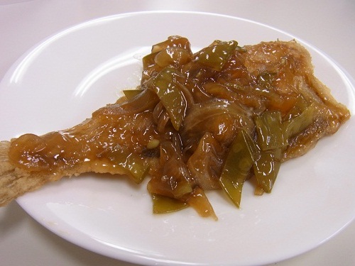 白身魚の彩りあんかけ 楽らく骨なししいら株式会社大冷給食レシピ学校給食用食品メーカー協会