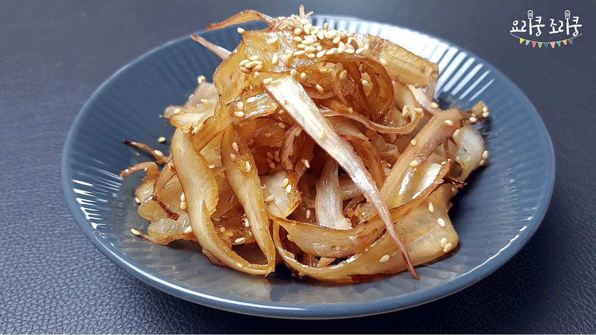 ほうれん草と黄金イカの和え物