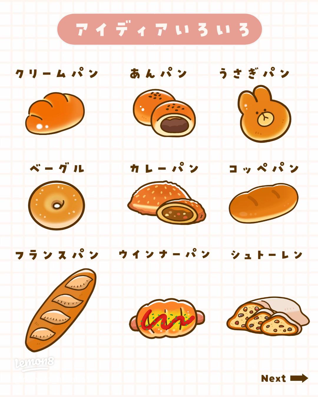 パン屋さんのアイコン セット、ベーカリー、パティスリー要素、シンプルな背景に分離し、適切に簡単に編集できるグループ化のベクトル イラスト を手描きのセット。のイラスト素材・ベクター Image 55605324