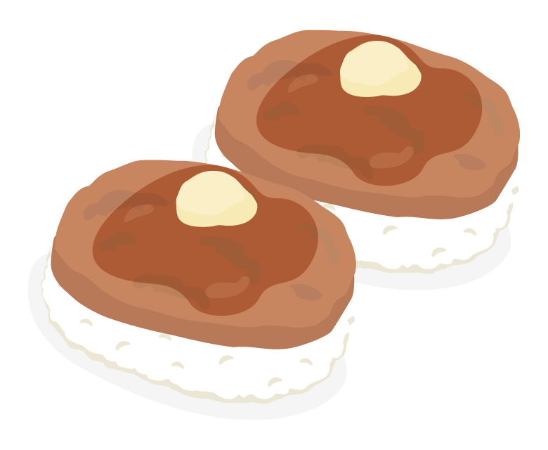 甘エビの握り寿司イラストのフリー素材イラストイメージ