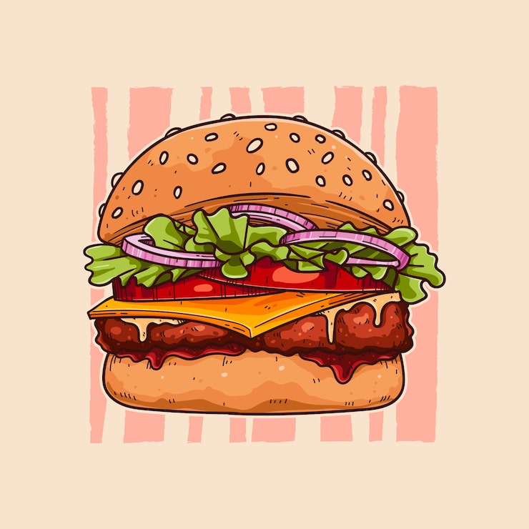 ハンバーガーを食べる子供のイラストかわいいフリー素材集 いらすとや