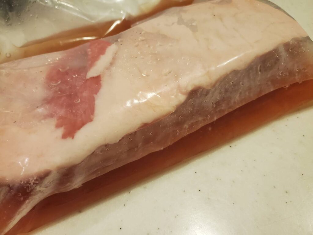 豚バラブロック焼き豚簡単漬け込みオーブン