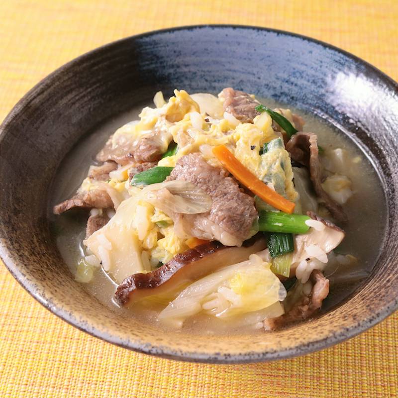 〆のとんこつコムタン風クッパ