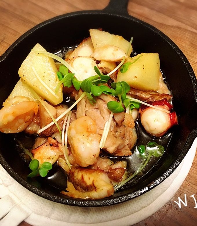 断腸亭料理日記2020 鯵のアヒージョ