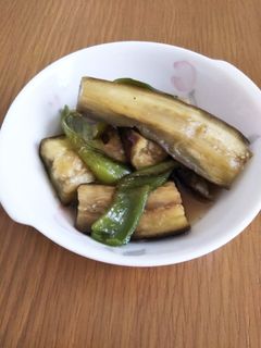 ピーマンとナスのタモリさん風