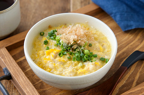 中華風たまご雑炊！材料3つ簡単レシピ