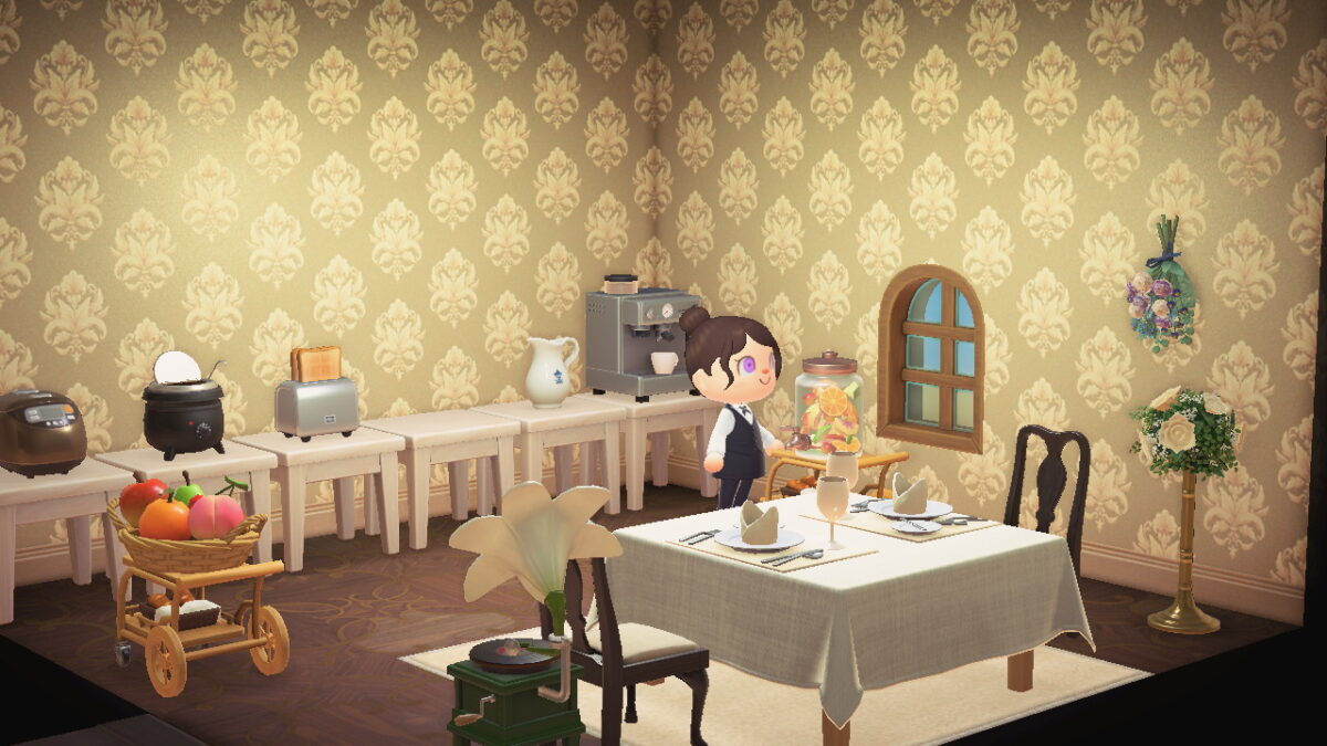 あつ森 おしゃれでちいさな料理屋さんのレイアウト - いつもの暮らしをちょっと良くする