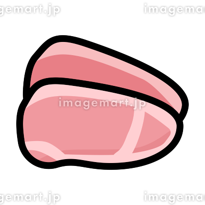 食べ物・お肉 豚肉のかわいいフリーイラストフタバのフリーイラスト