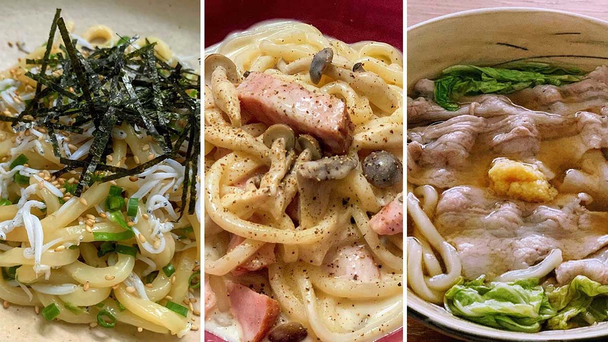 ドレッシングとめんつゆで！サラダチキンの冷やしうどん