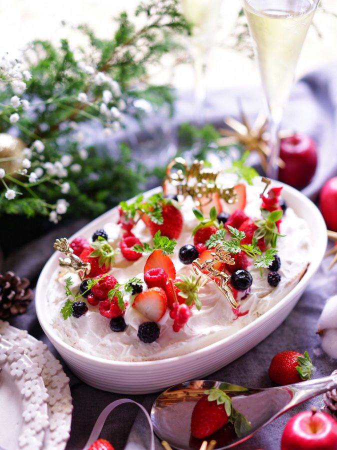 いちごのスコップケーキ