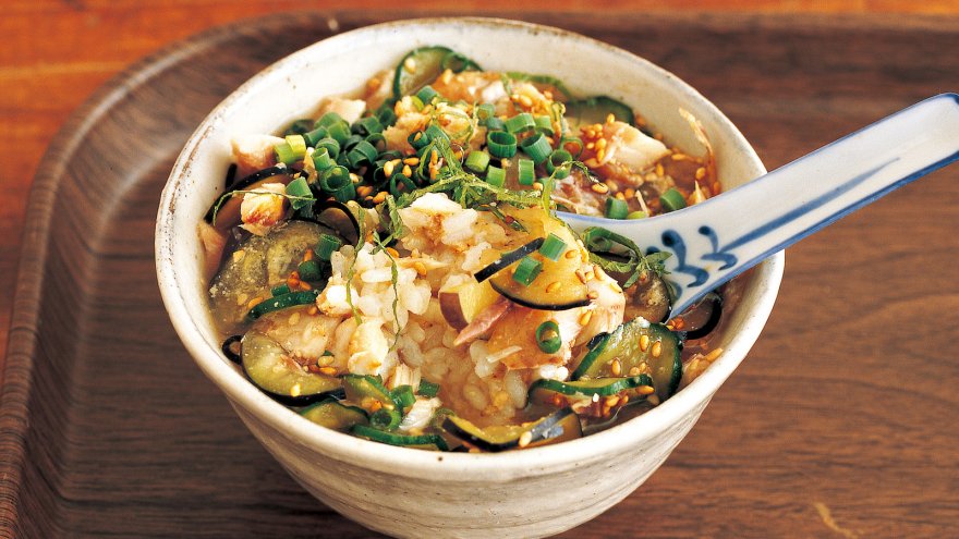 本格冷や汁の献立 主菜：だし巻き卵、副菜：なすの揚げ焼き 献立・メニュー 味の素パーク たべる楽しさを、もっと