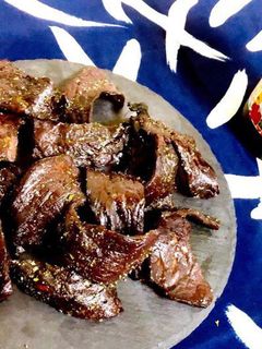 レンジで簡単♪ビーフジャーキーとにんじん炒め