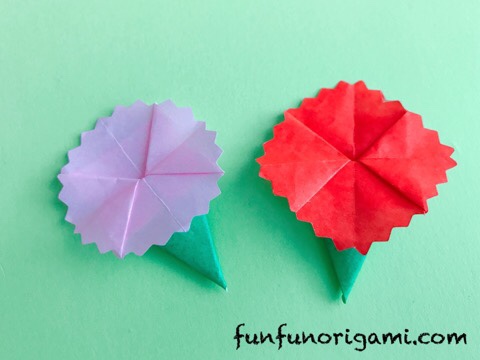 お花紙 カーネーション 簡単な作り方 - YouTube