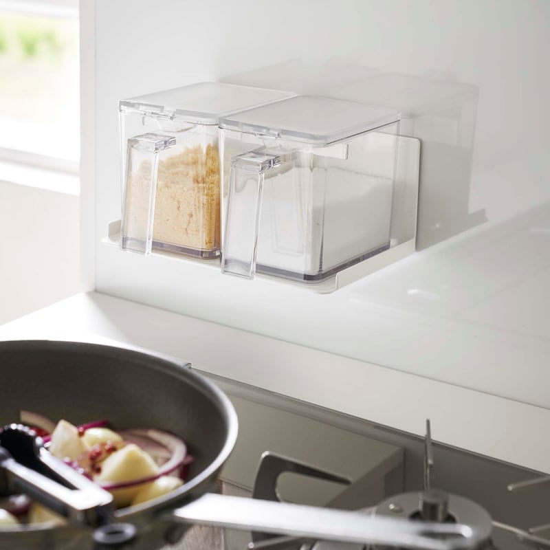 Amazon調味料ラック おしゃれ キッチン 収納 引き出し シンク下 調味料 収納 シンク下収納ラック スライド式 2段 大容量 組立簡単隙間収納 安定設計 調味料や小物入れ トイレ洗面台収納 台所収納多機能のキッチン収納 約幅37.5×奥行18.5×高さ37cm 台所収納 日本語説明