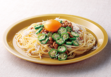 梅風味✿納豆の和風冷製パスタ by えるえる２８６クックパッド簡単おいしいみんなのレシピが392万品