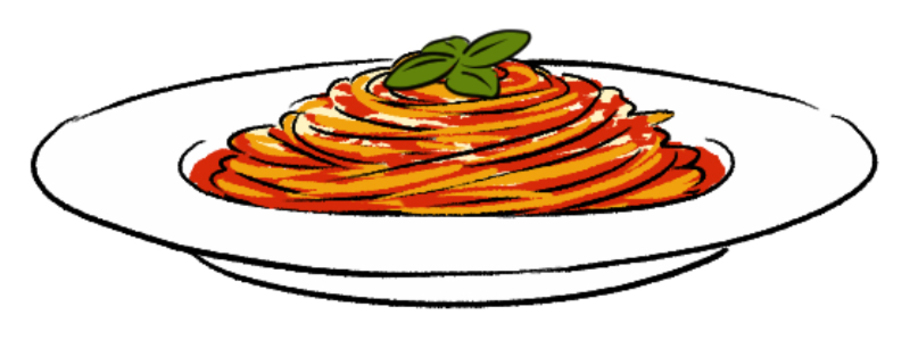 フリーイラスト5種類のナポリタンスパゲティのセットでアハ体験GAHAG著作権フリー写真・イラスト素材集 - GAHAG著作権フリー写真・イラスト素材集