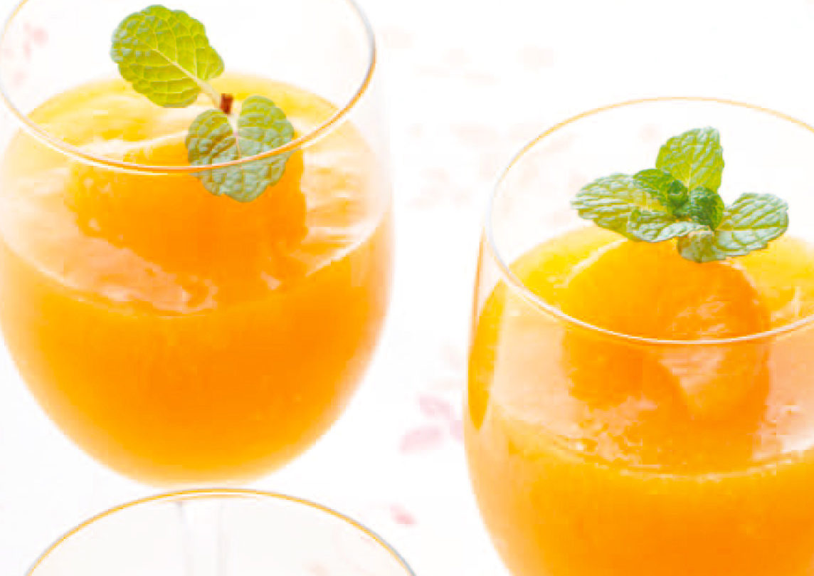 二層みかんゼリーのレシピ 試作 おむすび