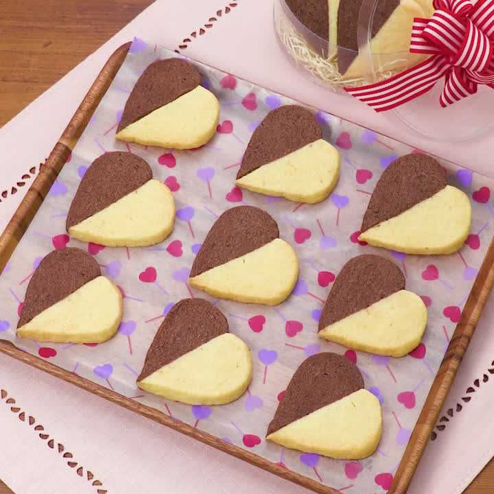 バレンタインスタンプクッキ