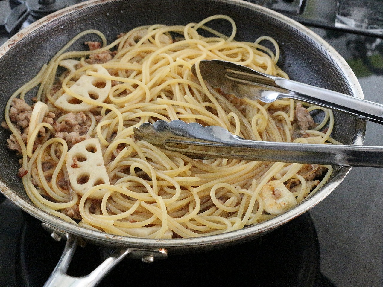 つまナポ お酒のお供に！おつまみナポリタン