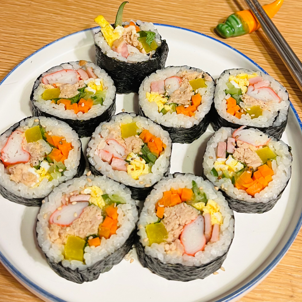 とろとろキムチチーズ キンパ - おいしい韓国