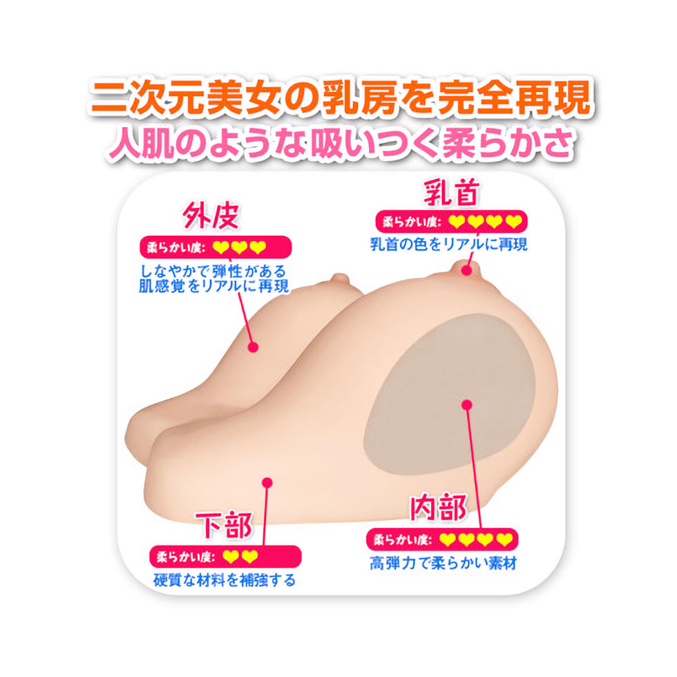 ふわふわリアルおっぱい 豊乳 釣鐘型｜アダルトグッズ価格比較db