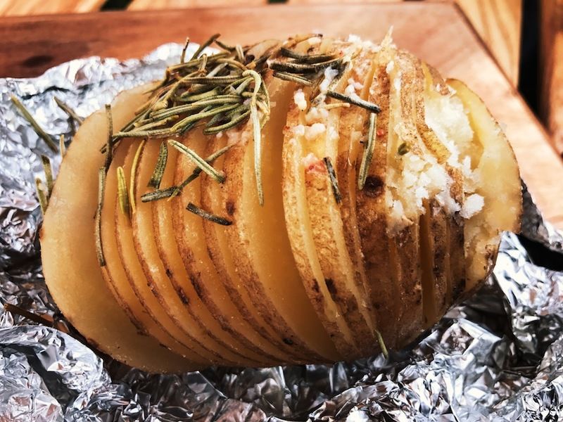 レンジと魚焼きグリルでじゃがバタ