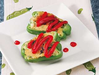 ピーマンカップマヨ焼き