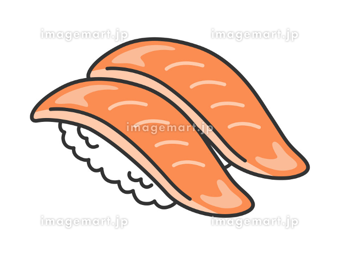 お寿司のイラスト色音色のフリー素材