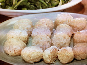 皮なしシューマイ 空心菜添え