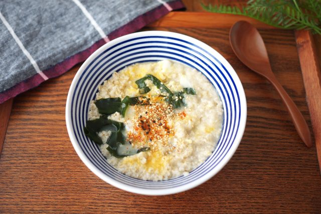 レンジで簡単 ふわふわ卵のおじや