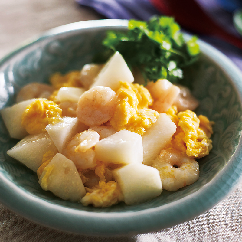 海老と長芋のつまみ揚げUNILLOYユニロイ 世界一軽い、鋳物ホーロー鍋