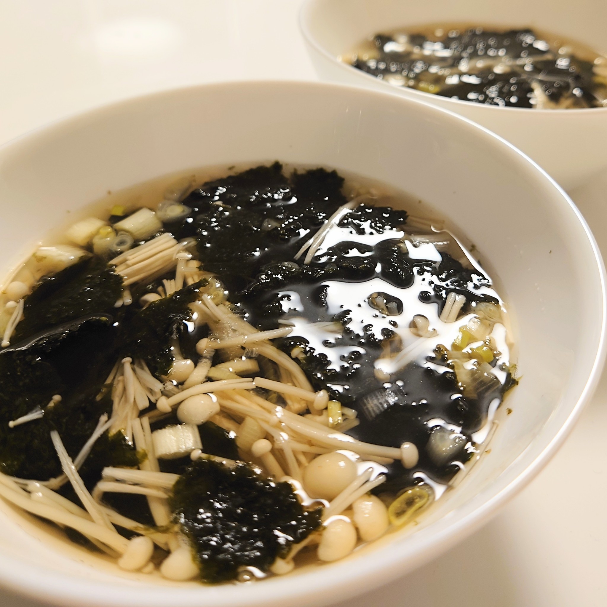 レシピ 味付け海苔で・簡単和風海苔スープ。 : きよみんーむぅのゆる～いまいにち